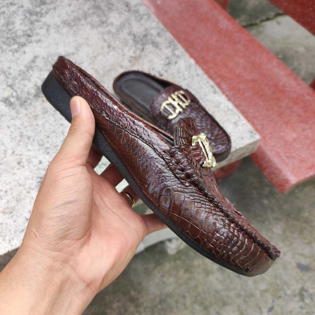 Giày sapo nữ. Da bắp cá sấu có vân đẹp linh hoạt!