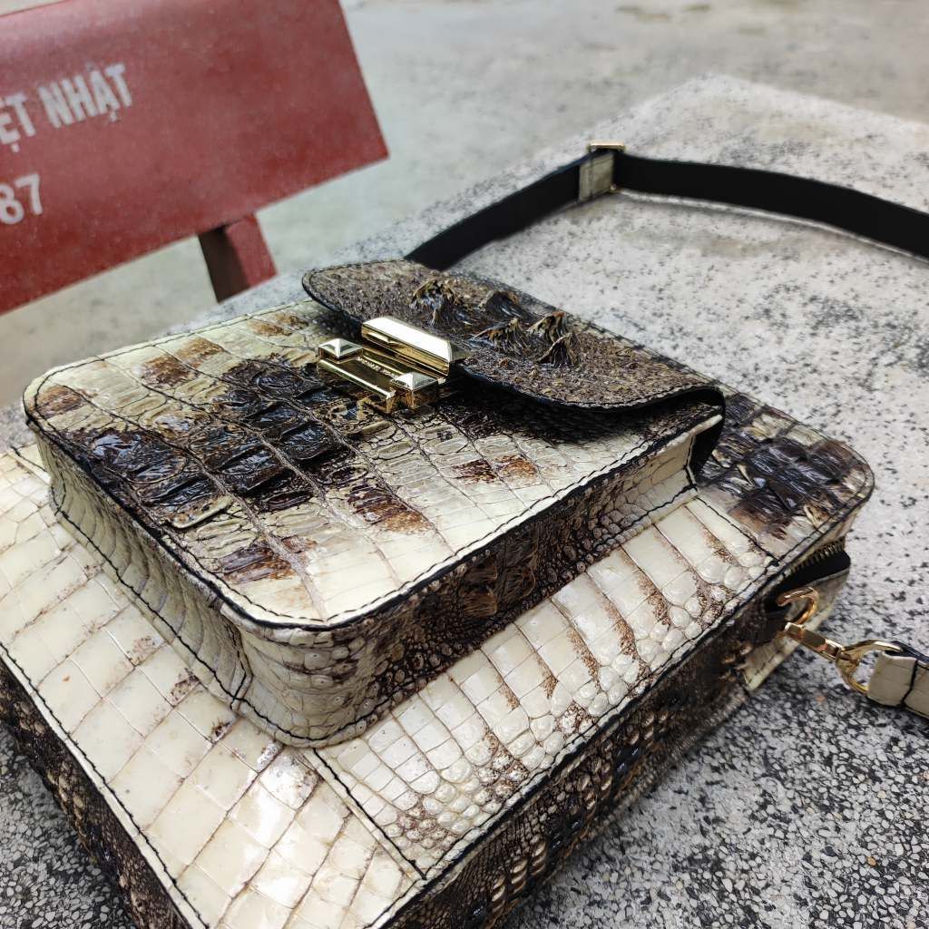 Túi đeo cá sấu nguyên thủy ĐẸP - CHẤT độc quyền tại Ovenis!