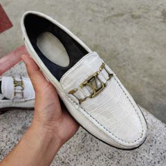 Giày nam da Bụng cá sấu BẠCH TẠNG. Kiểu dáng trẻ trung thời thượng!
