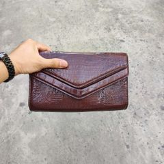 Cầm tay kiêm túi đeo Nữ da bụng cá sấu đẹp mịn màng!