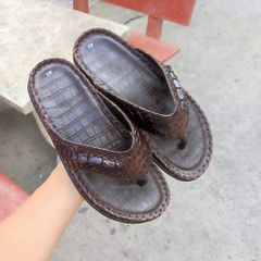 [DÉP KẸP ĐẾ CAO] Da cá sấu trơn mềm dễ mang!