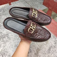 Giày sapo nữ. Da bắp cá sấu có vân đẹp linh hoạt!