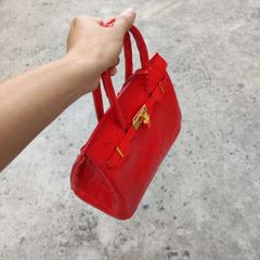 [TÚI DỰ TIỆC] Túi xách nữ Da cá sấu màu đỏ đẹp cao cấp!