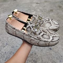 Giày da trăn. Kiểu dáng giày lười trẻ trung năng động!
