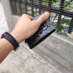 Ví cá sấu 2 mặt Size NHỎ 10.5*8.5 cm. Gai đuôi cá sấu rất bền!