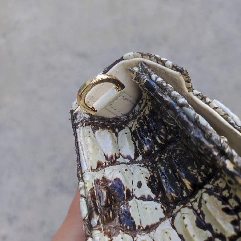 Túi nữ mini có dây đeo rất đáng yêu. DA CÁ SẤU NGUYÊN THỦY!