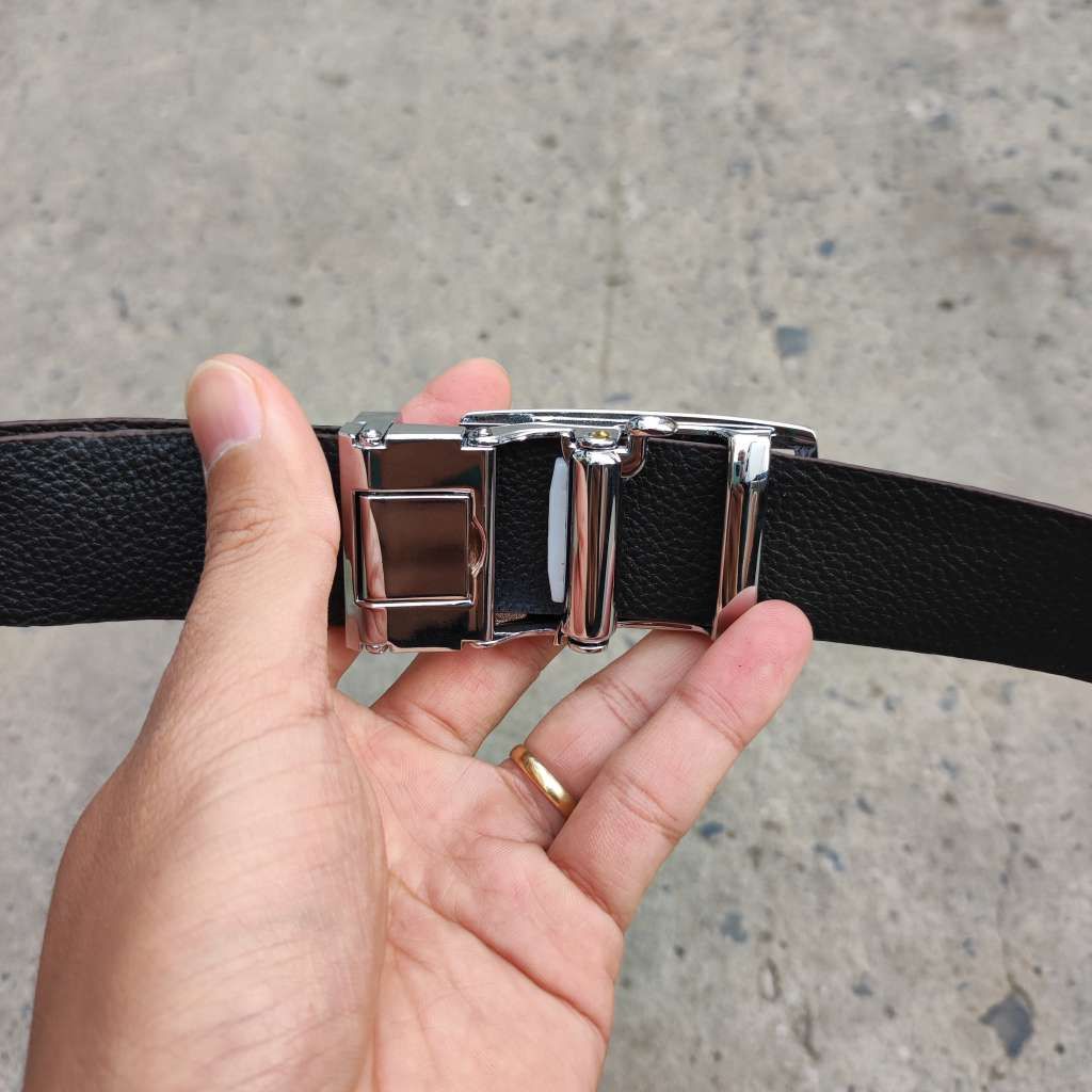 Dây Thắt Lưng Gù Gai Cá Sấu Rất Đẹp TS103B (mặt bạc)