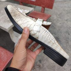 Giày sục Gù cá sấu BẠCH TẠNG nhìn là mê!