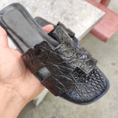 Dép nữ Da cá sấu. Mẫu độc quyền tại Ovenis!