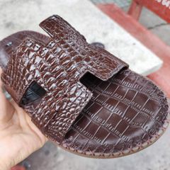 Dép ngang da Bắp cá sấu rất đẹp [ĐẾ CAO 2.5cm]