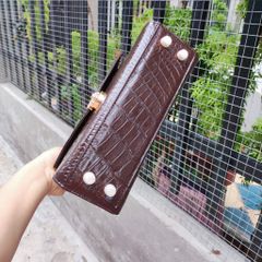 Túi xách nữ DA BỤNG cá sấu đẹp mịn màng. Khóa chống trộm!