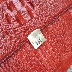 Cặp xách doanh nhân Size lớn KHÓA SỐ bảo mật. Phiên bản Cá sấu nâu đỏ sang trọng!