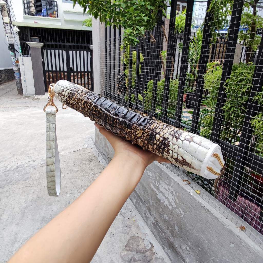 Kẹp nách Size lớn 2 khóa đựng siêu nhiều đồ. Cá sấu nguyên thủy đẹp chất mộc mạc!