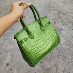 [MÀU ĐẶC BIỆT] Túi xách nữ Da cá sấu màu xanh nhũ hàng hiếm!