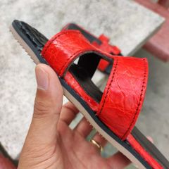 Dép nữ Da cá sấu. Thiết kế độc quyền tại Ovenis!