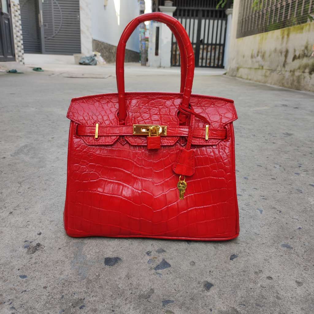 [TÚI DỰ TIỆC] Túi xách nữ Da cá sấu màu đỏ đẹp cao cấp!