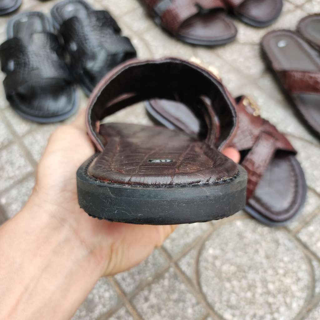 Dép sandal Da cá sấu đẹp lịch sự - Rất phù hợp người lớn tuổi!