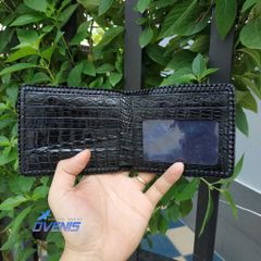 Ví Gù Cá Sấu 2 Mặt Đan Viền Cao Cấp VS2V07D