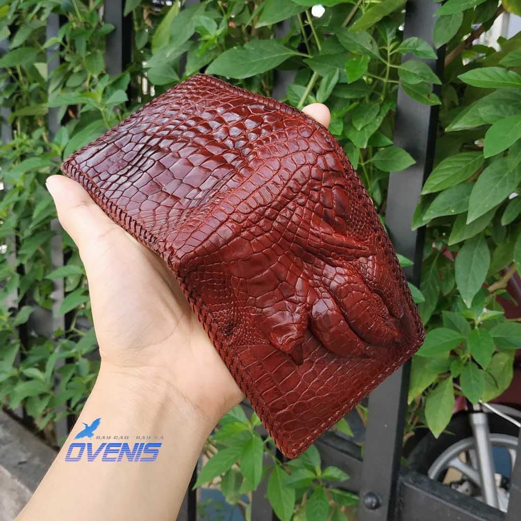 Ví Bàn Tay Cá Sấu 2 Mặt Đan Viền VS2V03ND