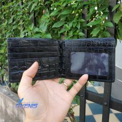 Tuyệt Phẩm Bóp Nam 2 Mặt Gù Cá Sấu Nguyên Con V22D