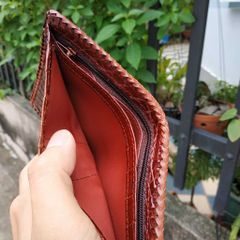 Ví Da Cá Sấu Dáng Đứng 2 Mặt Đan Viền VS2V14ND