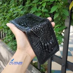Bóp Bàn Tay Cá Sấu Đan Viền Siêu Bền VS1V03D