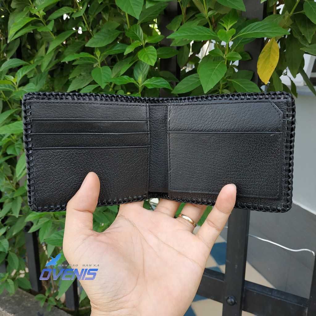 Bóp Bàn Tay Cá Sấu Đan Viền Siêu Bền VS1V03D