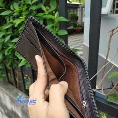 Ví Bàn Tay Cá Sấu Đan Viền Siêu Bền VS1V03N