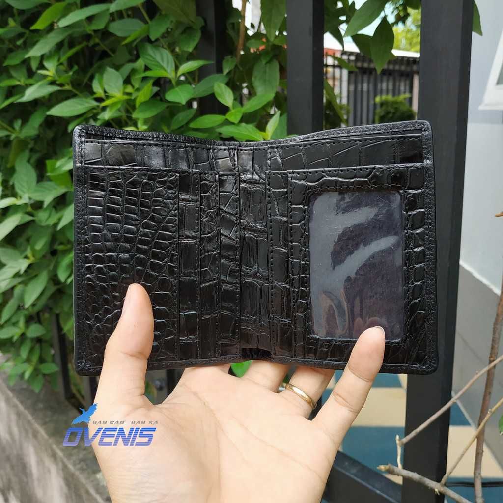 Ví Nam Da Cá Sấu 2 Mặt Dáng Đứng VSD214D