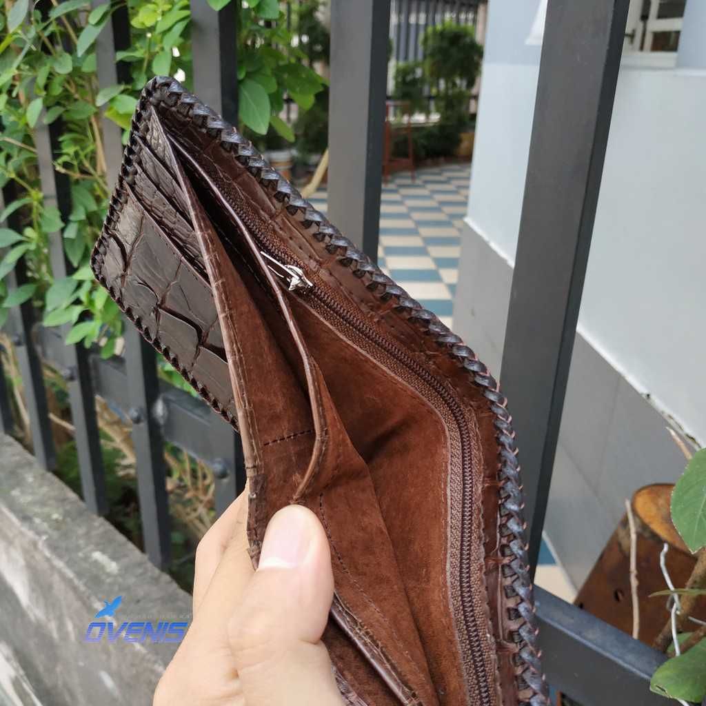 Tuyệt Phẩm Ví 2 Mặt Gù Cá Sấu Nguyên Con V2V2N