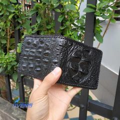 Tuyệt Phẩm Bóp 2 Mặt Gù Cá Sấu Nguyên Con V2V2D