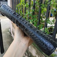 Bóp cầm tay nam da cá sấu 2 dây kéo size lớn 22*12 cm