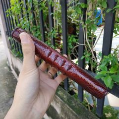 Ví nữ cầm tay gấp 2 da cá sấu size nhỏ 19.5*9 cm