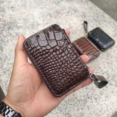 Ví đựng thẻ (card) mini Da cá sấu thật Cao cấp cho nam nữ!