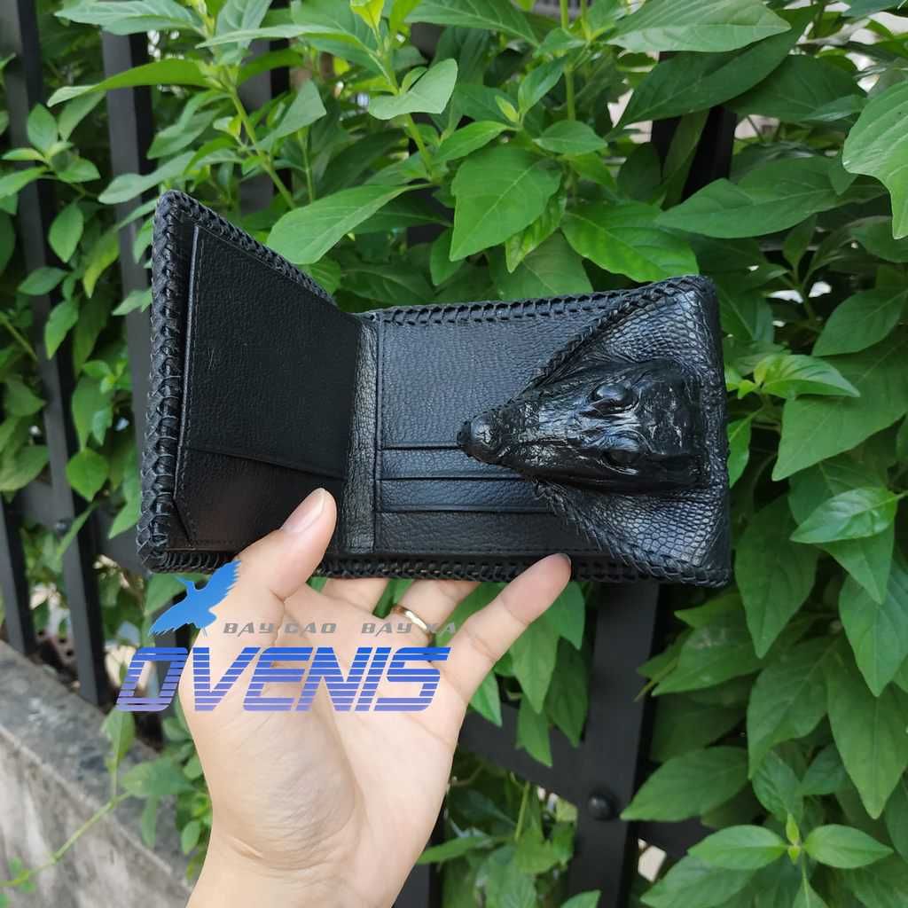 Siêu Phẩm Ví Cá Sấu Nguyên Con Đầy Cá Tính VS1V01D