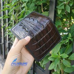 Ví Da Cá Sấu 2 Mặt Dáng Đứng Đan Viền VSD2V16N