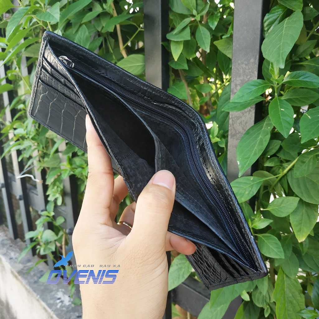 Ví Nam Vây Đuôi Da Cá Sấu 2 Mặt VS216D