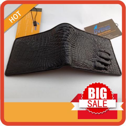 BIG SALE..! Bóp Da Cá Sấu [NGUYÊN BÀN TAY CÓ MÓNG RẤT ĐẸP] Để Vừa Giấy Tờ Cũ - VS103D
