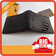 BIG SALE..! Bóp Da Cá Sấu [NGUYÊN BÀN TAY CÓ MÓNG RẤT ĐẸP] Để Vừa Giấy Tờ Cũ - VS103D