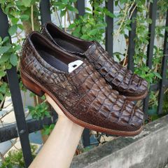 Giày Da Cá Sấu. Phiên Bản Giày Tây Không Buộc Dây Cao Cấp GT8N
