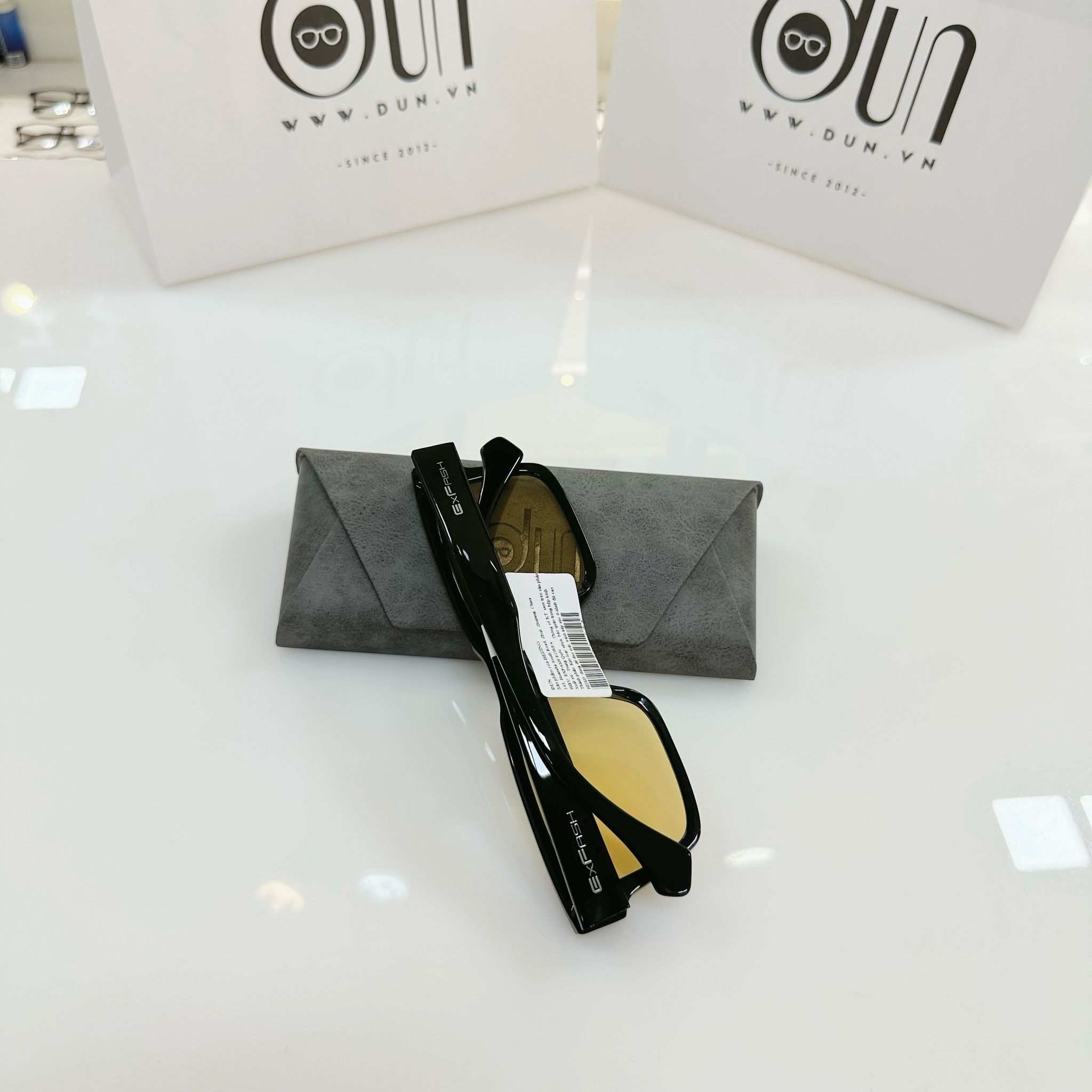  Kính mát màu vàng Exfash chống tia UV400 