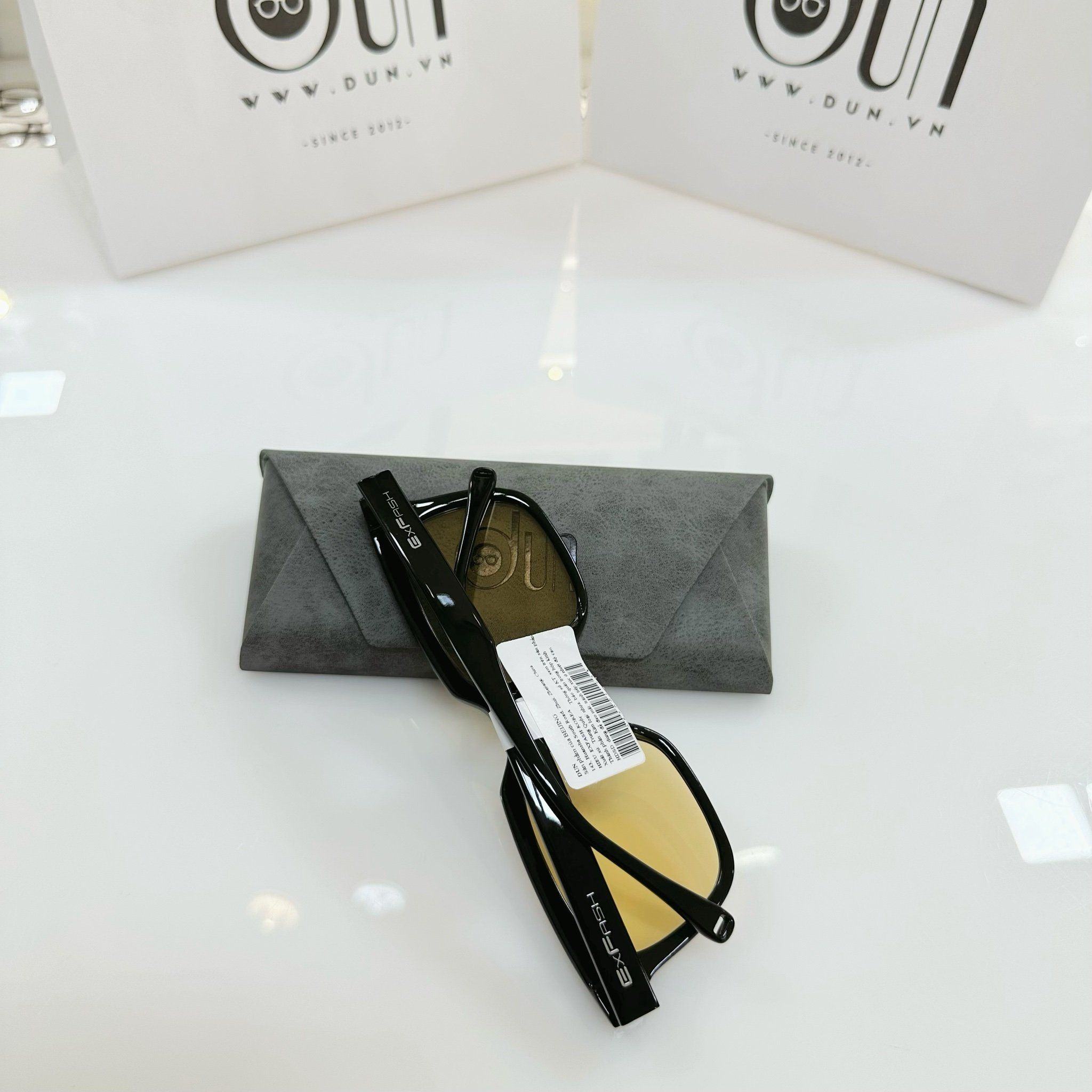  Kính mát màu vàng Exfash chống tia UV400 