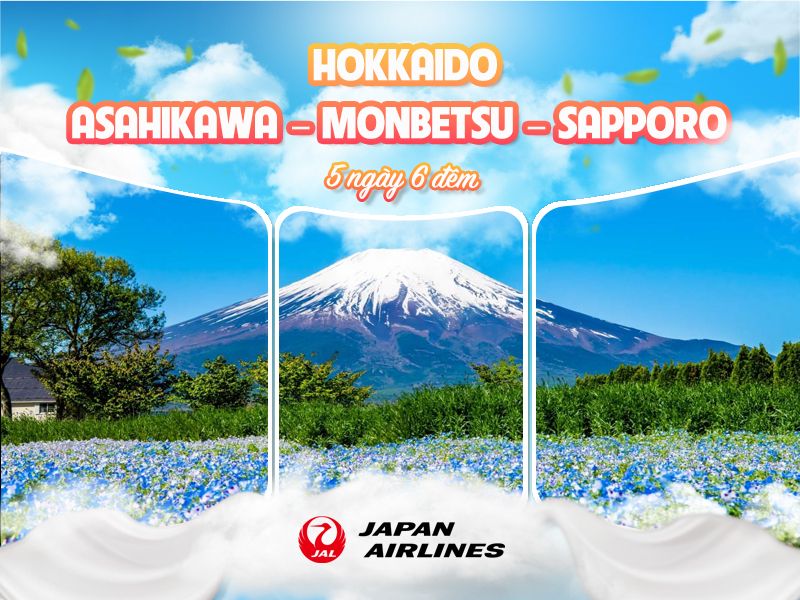 KHÁM PHÁ HOKKAIDO NHẬT BẢN 30/04 (Japan Airlines)