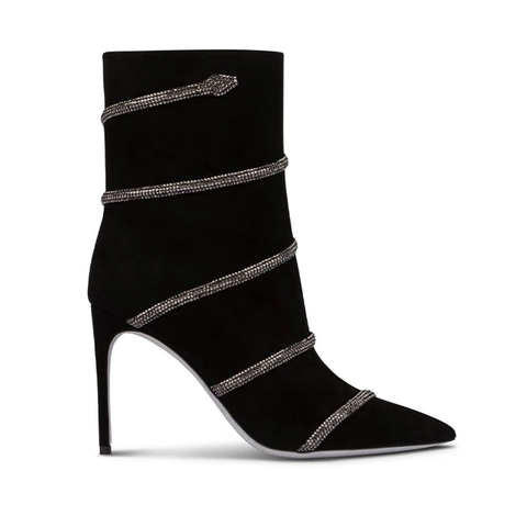 Cleo crystal booties René Caovilla