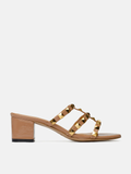  Dép cao gót Pazzion Dion Studded Slide Sandals 