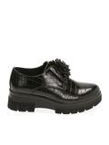  Primadonna Collection Black Lace-Ups With Coconut Print. 