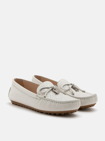 Pazzion Lucian Heart Locked Textured Moccasins