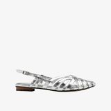  Giày Búp Bê Nữ Pazzion Rebekah Strappy Metallic Slingback Flats 