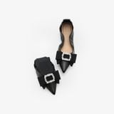  Giày Bệt Nữ PAZZION Leslie Diamante Bow Pointed Toe Foldable Flats 