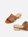  Pazzion Leanne Caged Sandal Heels - Brown 
